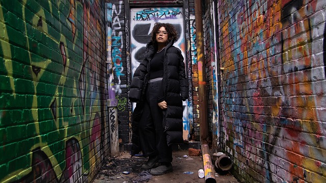 Graffiti, Stedelijk, Portret, Muur, Verf