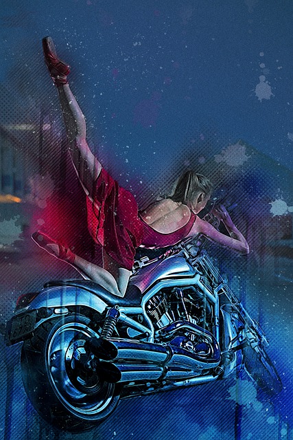 Free motorcycle motorbike transportation illustration