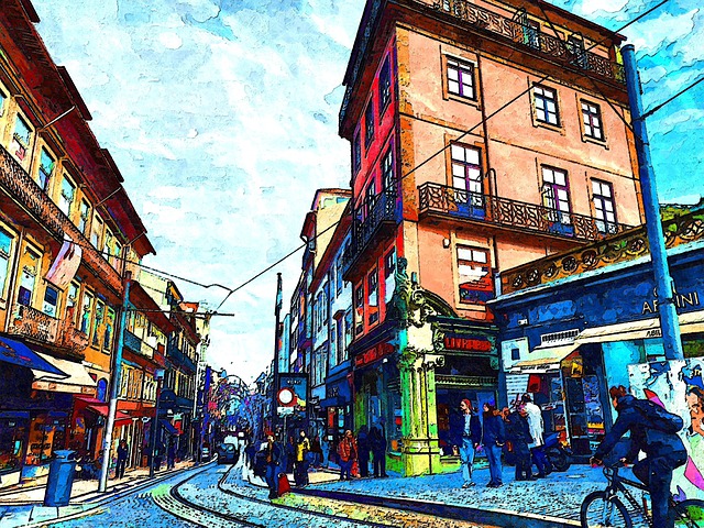 Free down town urban illustration