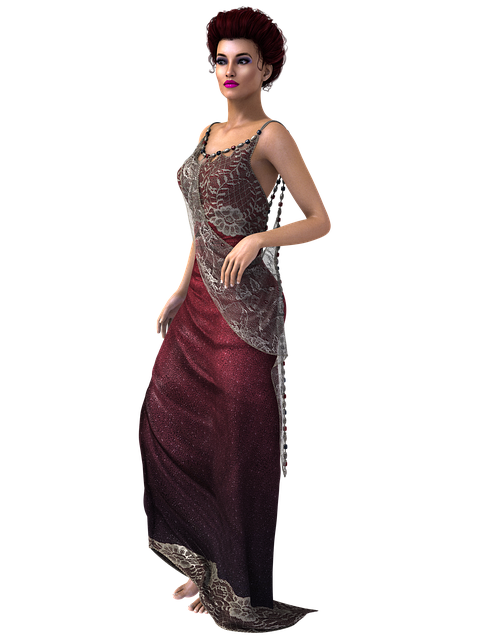 Free classic lady romantic illustration