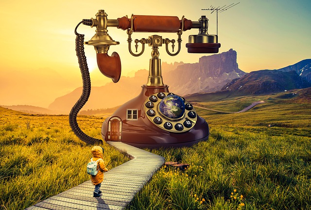 Free telephone design wallpaper illustration