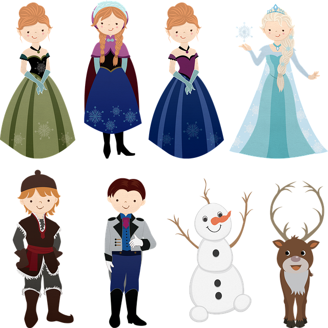 Free princess queen girl illustration