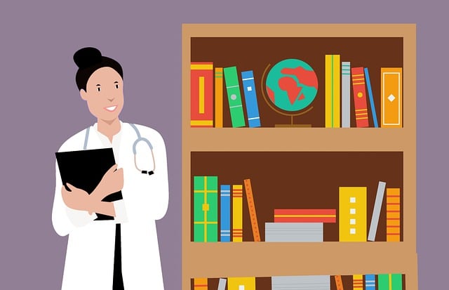 Free professor library book illustration
