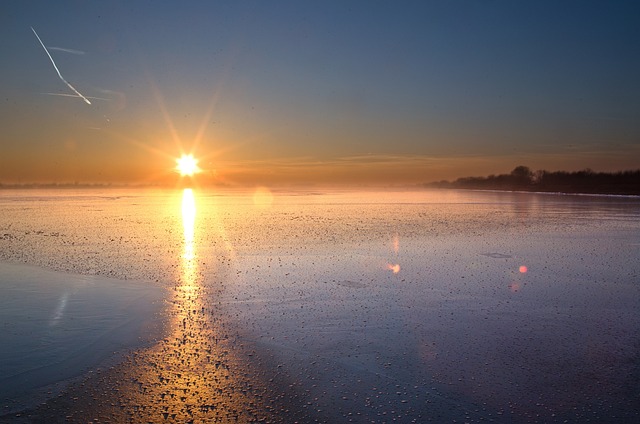 Sø, Sol, Vand, Solnedgang, Natur