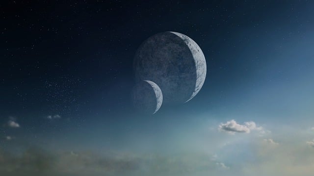 Free alien landscape planet illustration