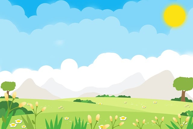 Free scenery mountain mountains illustration