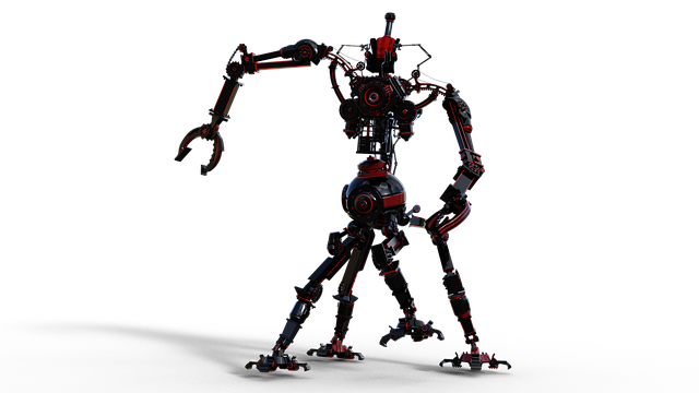 Free bot cyborg helper illustration