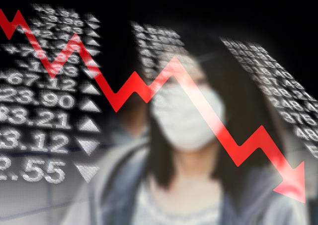 Free stock exchange financial crisis covid-19 illustration