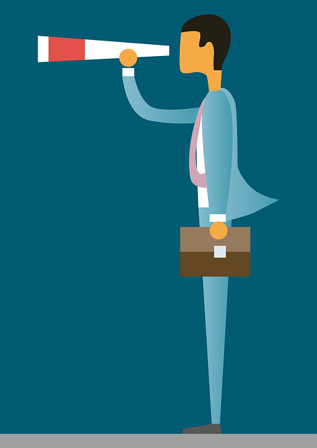 Free overview telescope binoculars vector