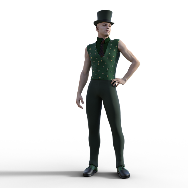 Free man top hat illustration