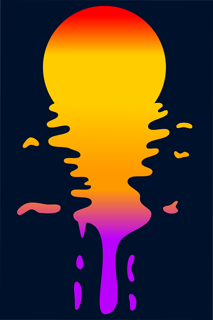 Free sun sunset art vector