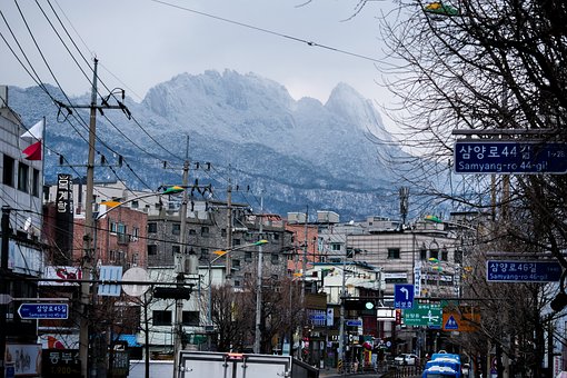 Korea, Soul, Bukhansan, Gangbuku