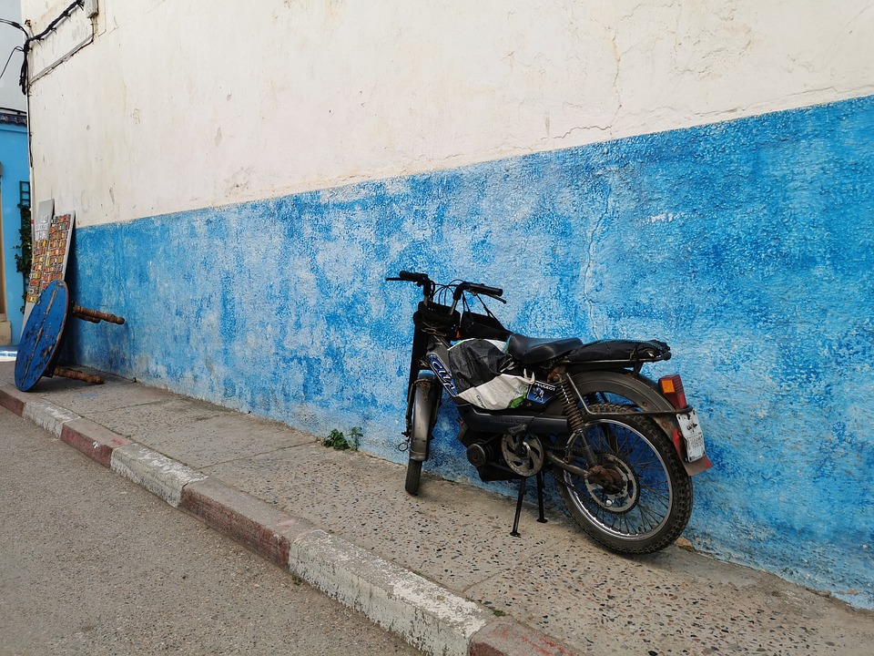 Moto Blue Wall Free Photo On Pixabay