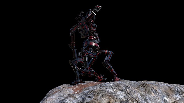 Free robot scifi tech illustration