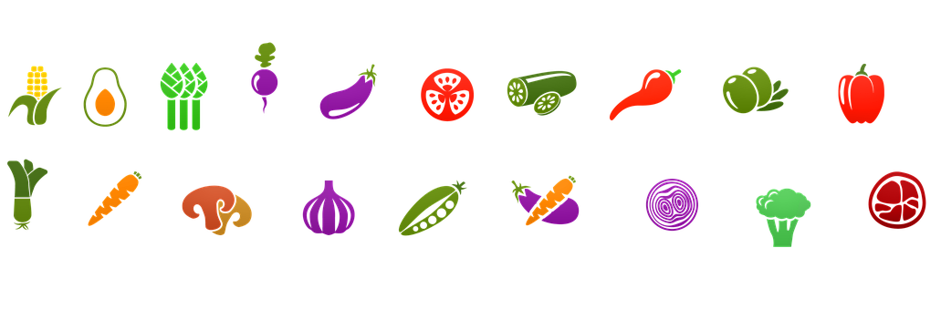 Icone Di Alimenti, Vegetale, Cibo