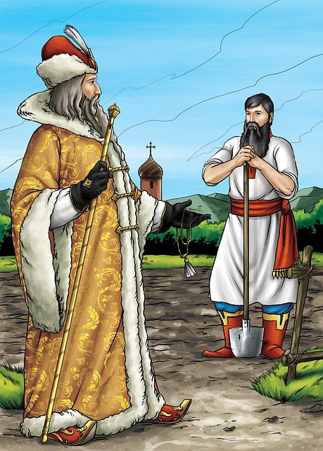 Free drawing story russia illustration