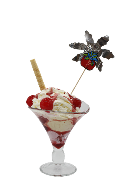 Download free HD stock image of Cup Ice Cream Free cup ice cream cherry illustration