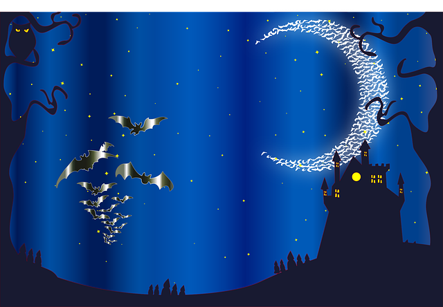 Free Halloween Haunted House vector and picture