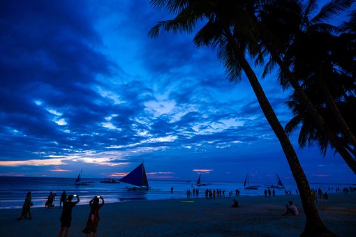 Boracay, Filippinsk, Long Beach Island