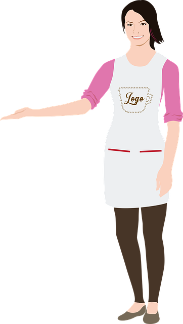 Free waitress welcome worker vector
