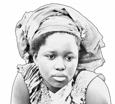 Free Woman Thoughtful illustration and picture