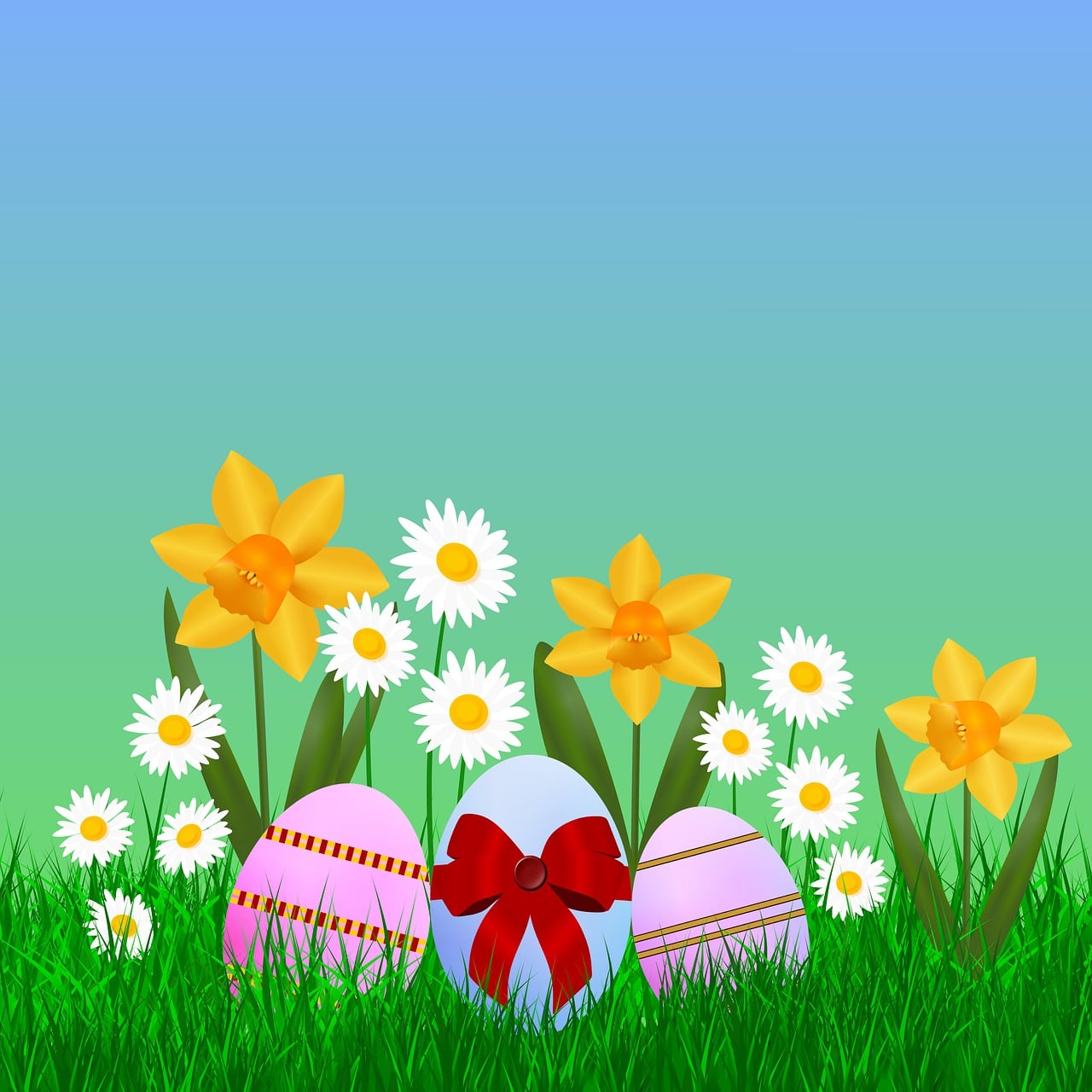 Download free HD stock image of Easter Easter Flower Free easter easter flower daffodil illustration