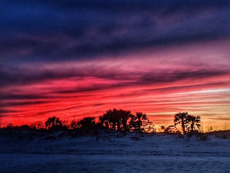 Free Sunset Colorful photo and picture