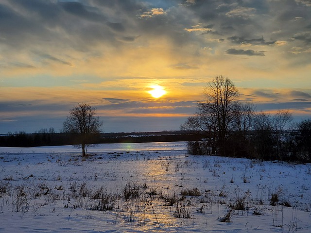 Free Winter Sunrise photo and picture