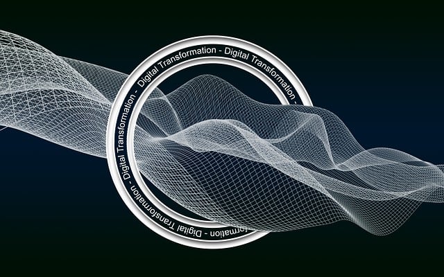 Free digital transformation data illustration