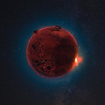 Free Moon Red illustration and picture
