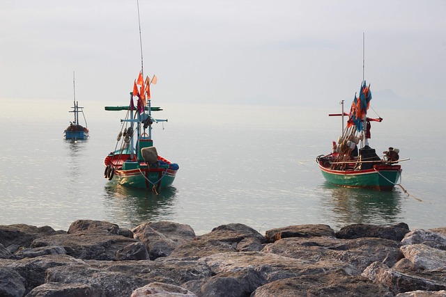 Free Fishing Boat Sea photo and picture