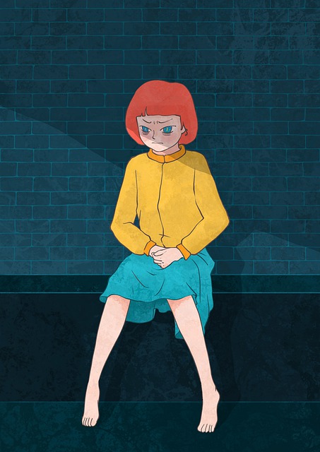 Free creativity sad girl imagination illustration