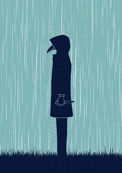 創造性, 想像力, ファンタジー, おとぎ話, 鳥, 男, デカダンス, 死別