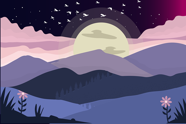 Free people enjoying summer illustration