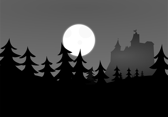 Free Dracula Fullmoon vector and picture