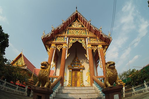 Tempel, Thailand, Messen, Buddhismus