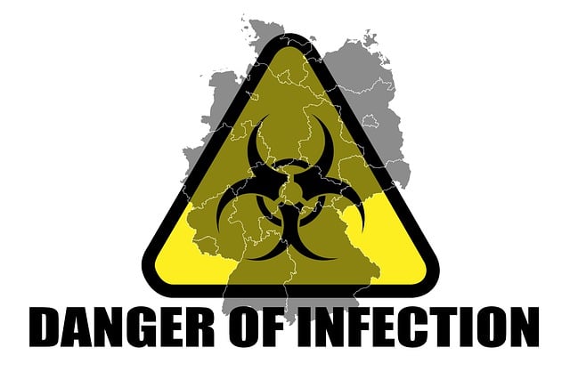 Free corona danger infection illustration