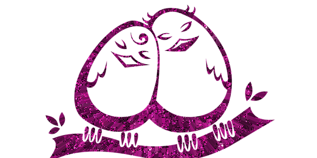 Free birds love couples illustration