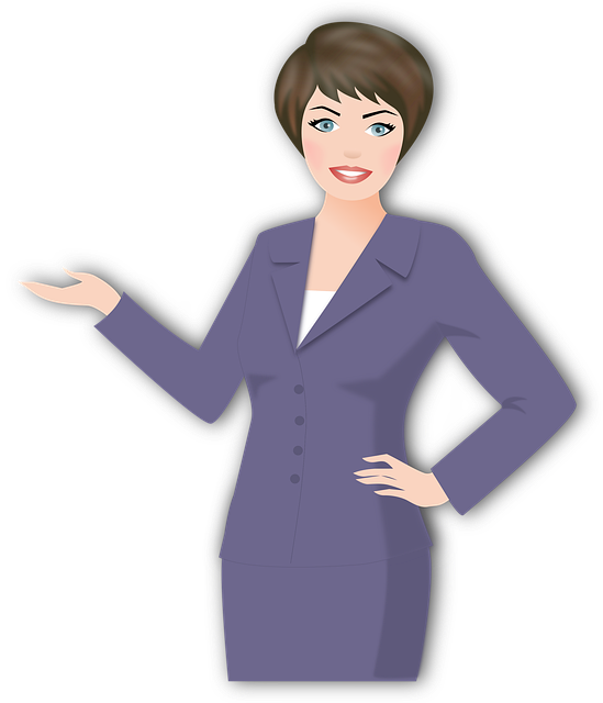 Free woman business work illustration