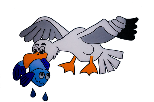 Free Gull Fish illustration and picture