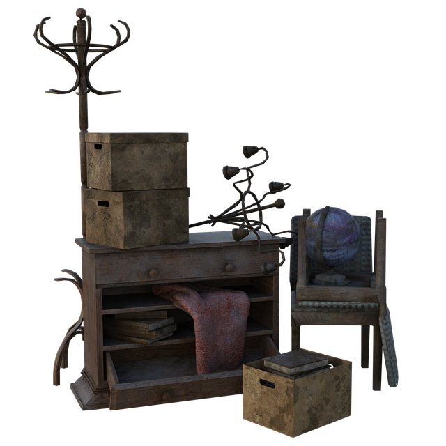 Free junk pile old illustration
