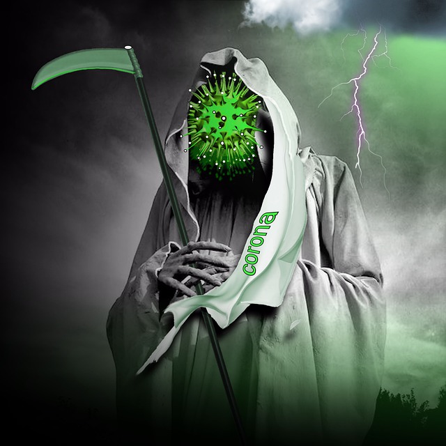 Free corona quarantine pandemic illustration