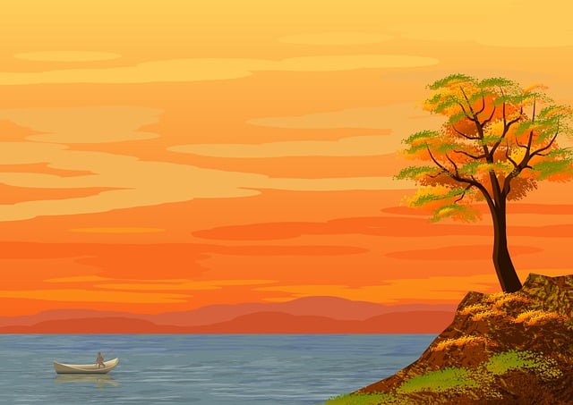 Free illustration landscape background illustration