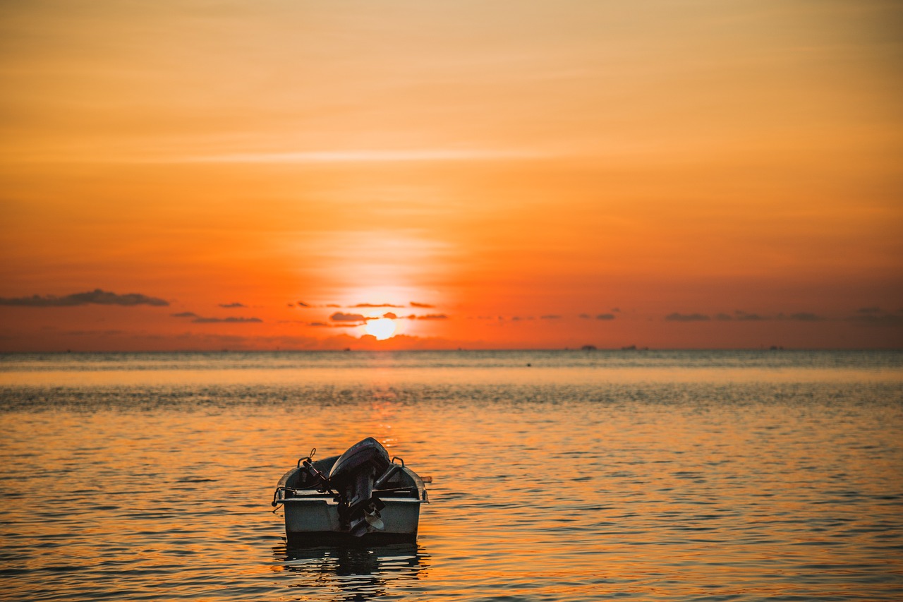 Sunset Boat Sea - Free photo on Pixabay - Pixabay