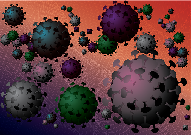 Free crown virus epidemic virus illustration