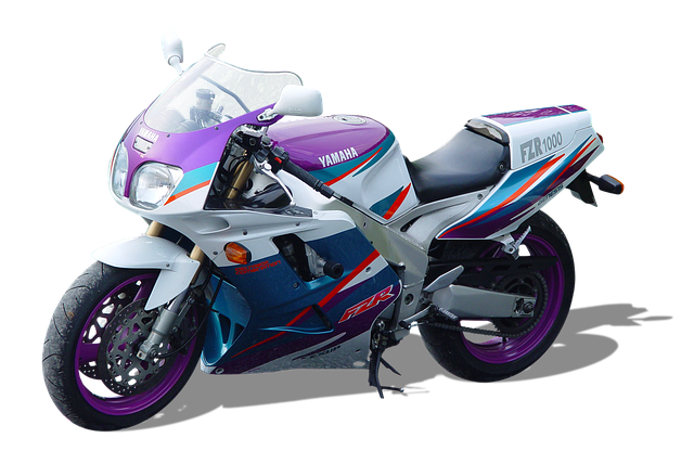 Free isolated yamaha fzr 1000 illustration