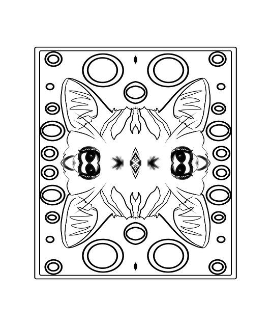 Free mandala coloring page pattern illustration