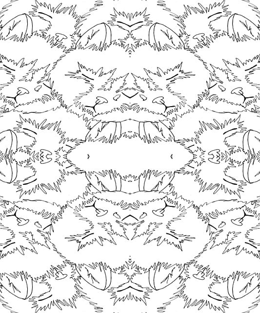 Free mandala coloring page pattern illustration