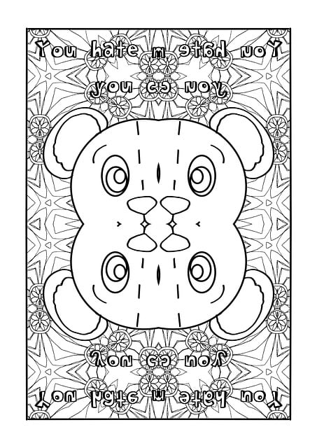 Free mandala coloring page pattern illustration