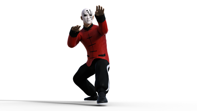 Free kung fu martial arts illustration